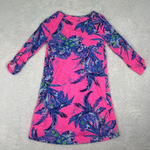 Lilli Pulitzer Surfcrest Dress Size XXS in Tiki Pink Out On A Limb Retail $98 - Picture 2 of 9